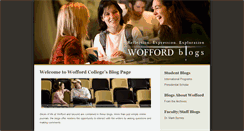 Desktop Screenshot of blogs.wofford.edu