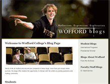 Tablet Screenshot of blogs.wofford.edu